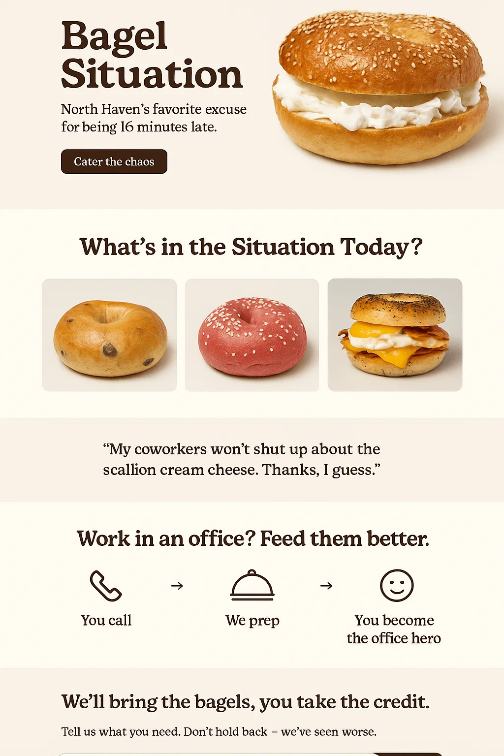 Bagel Bliss Website Design